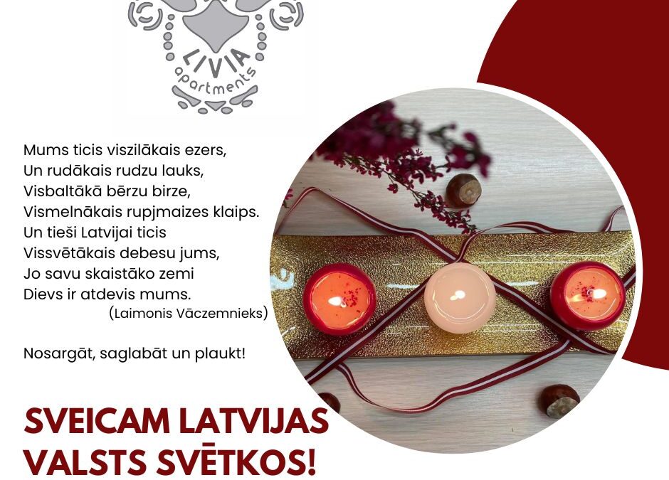 Sveicam Latvijas Valsts svētkos!